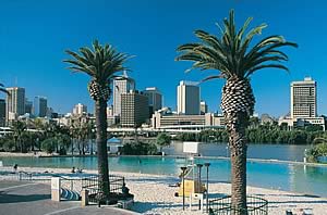 Brisbane River and city skyline