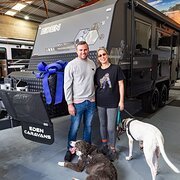 House Sitter - Couple and our 2 dogs doing a lap! 