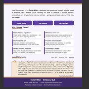 House Sitter - Taylah 